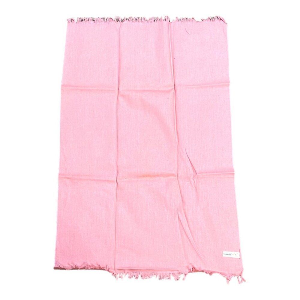 Fieldcrest Pink Kitchen Tea Towel  30" x 18"  Cotton Rayon Linen VTG Made In USA